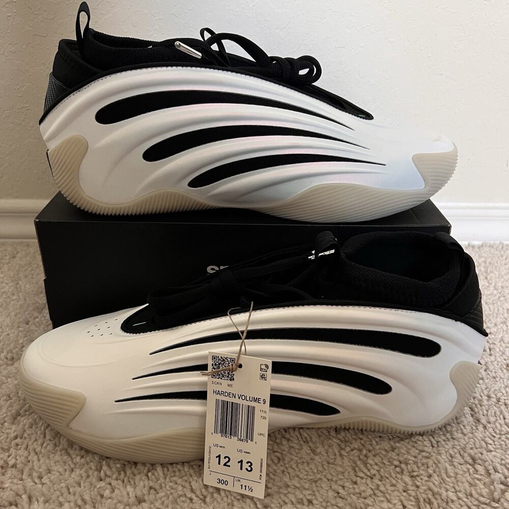 Adidas Harden Volume 9 Stormtrooper Basketball Shoes Size 12 Men JR2504 New